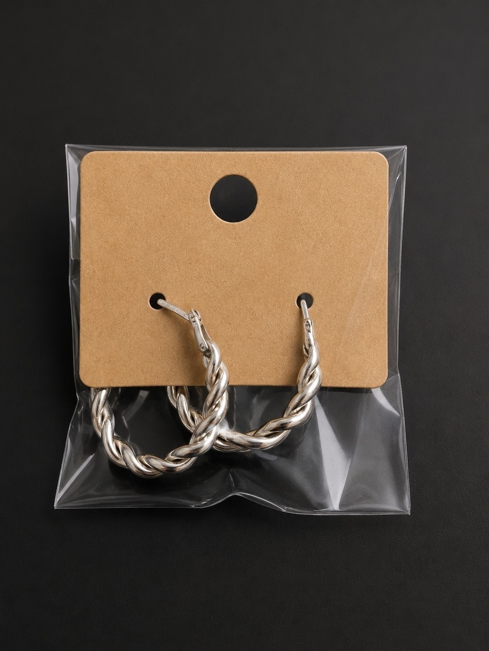Silver Hoop Earrings Women Jewelry - Picture 4 of 5